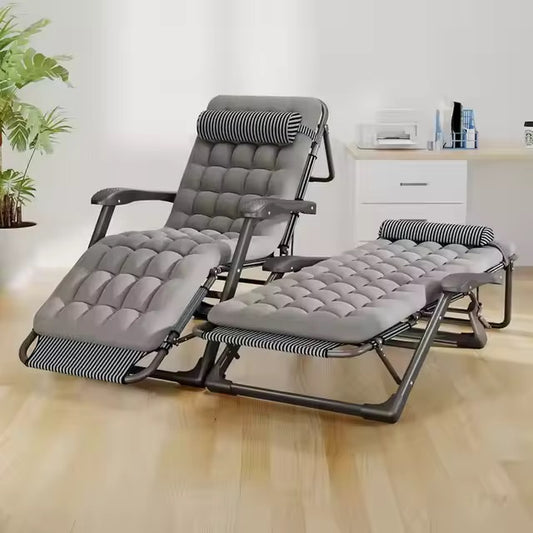 Chaise pliante avec mousse 2 en 1 qui se convertit en lit confortable en un clin d'œil !