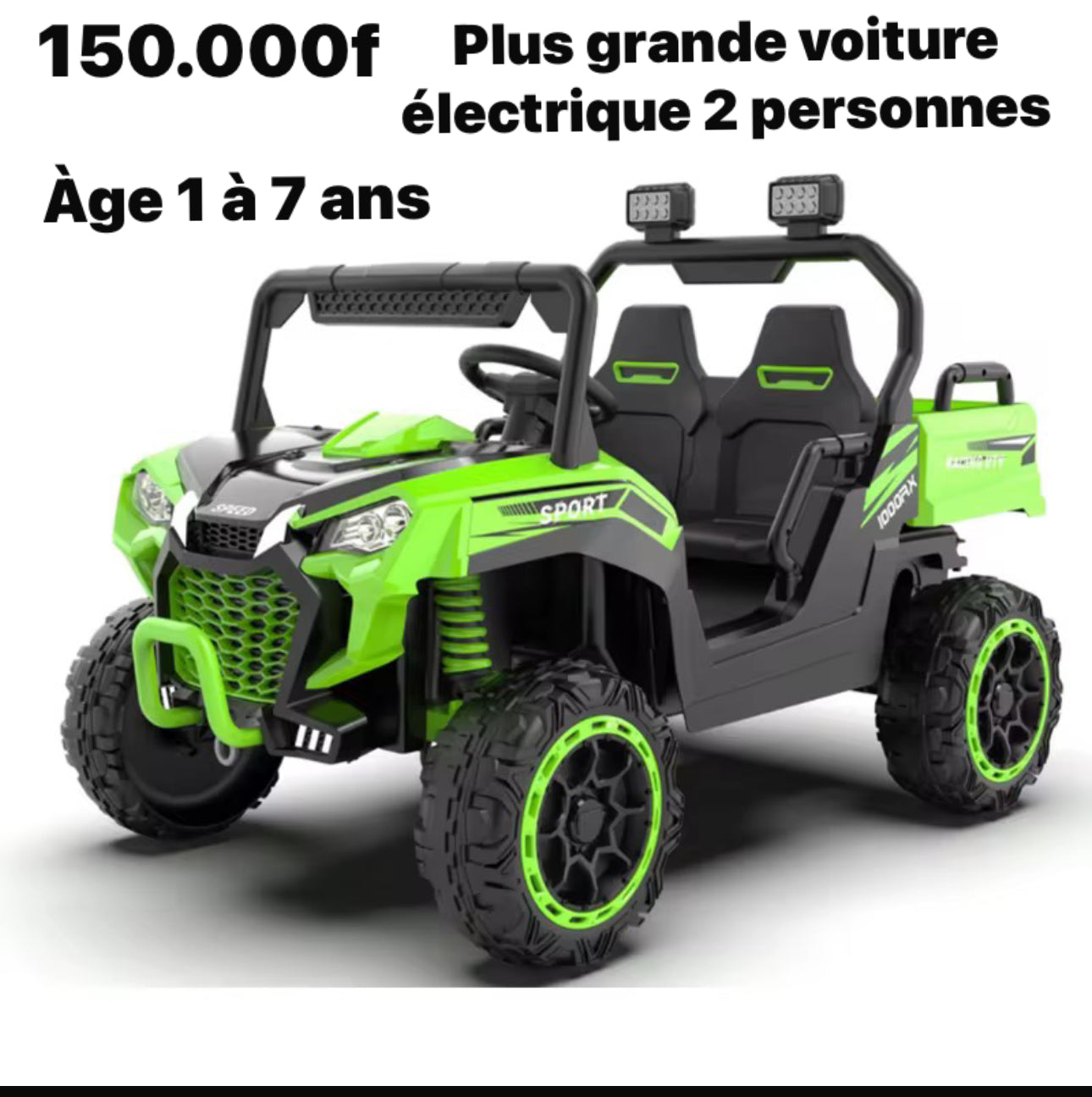 Grosse voiture électrique 2 personnes