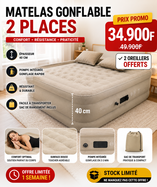 Matelas importe de l’italie épaisseur 40 cm