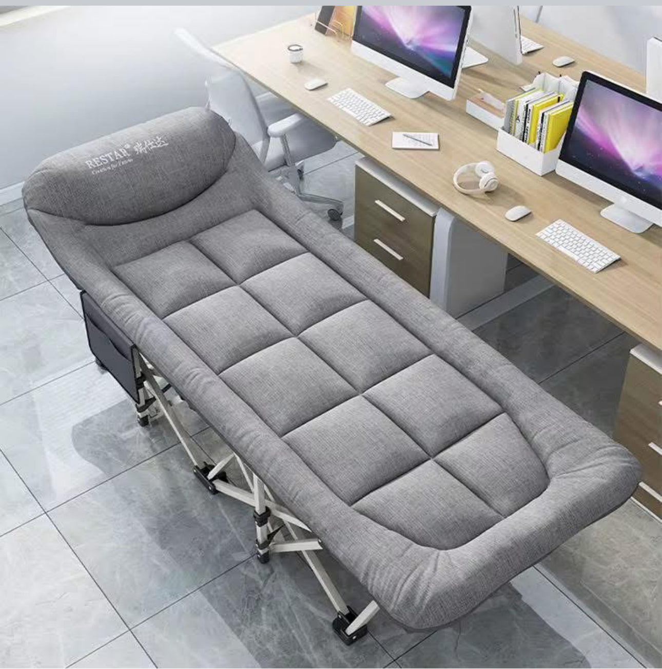 Lit picot avec mousse confort.