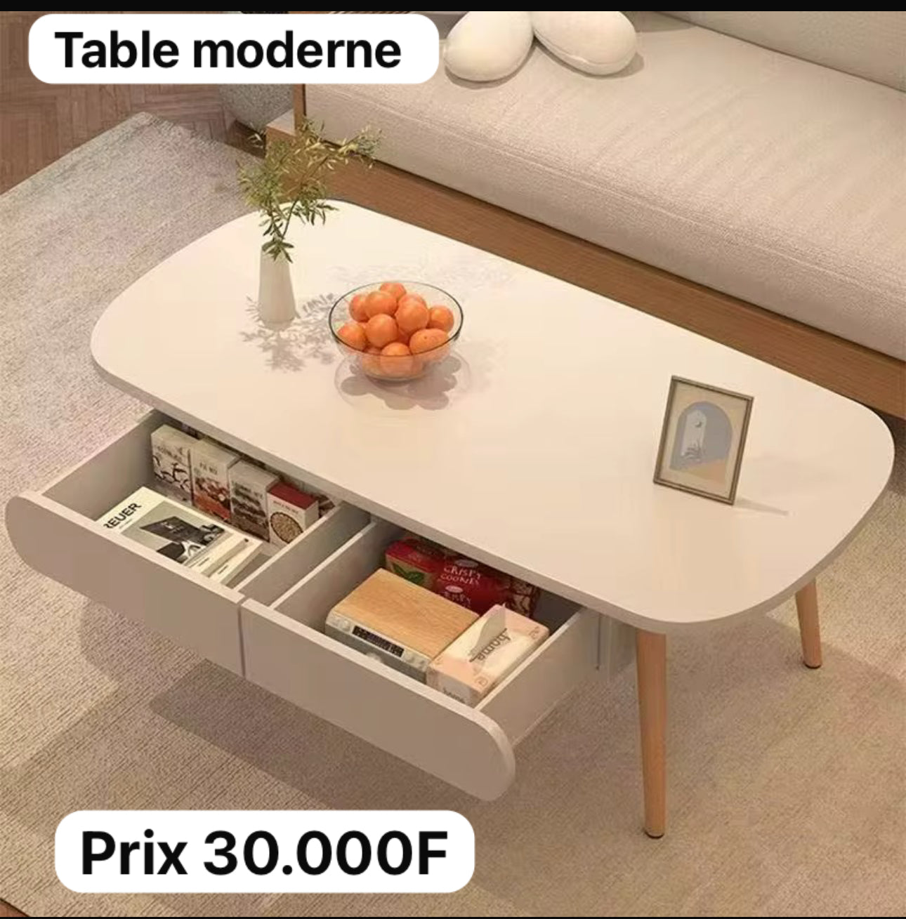 Table moderne importer de l’italie