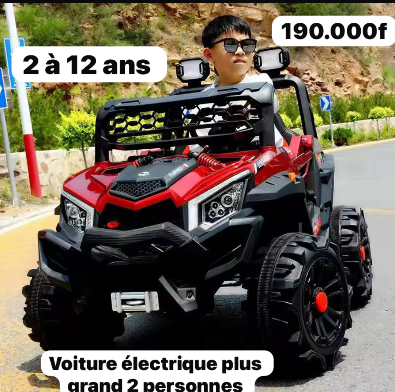 Voiture électrique plus grand pour 2 personnes 💥💥💥💥
