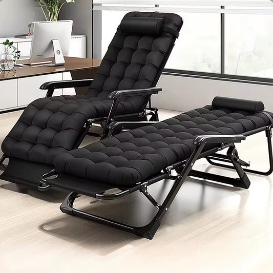 Chaise pliante avec mousse 2 en 1 qui se convertit en lit confortable en un clin d'œil !