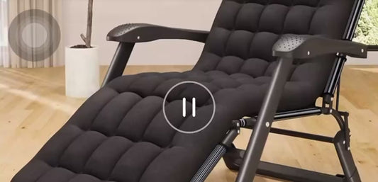 Chaise pliante avec mousse 2 en 1 qui se convertit en lit confortable en un clin d'œil !